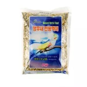 새사료 전용 애완 앵무새모이 전연령 잉꼬 앵무새밥 700g