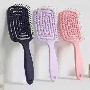 [제이큐]스타일링용 볼륨업 헤어브러시 두피 마사지용 회오리 빗 드라이 헤