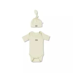 LUUKLOOK 에브리데이 반팔 바디수트 모자세트 레몬 병아리 1082402