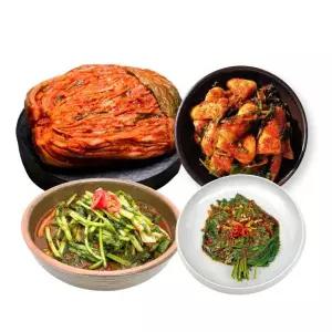 도미솔김치 포기 8k+열무2k+총각2k+깻잎1k(총4종,13kg)