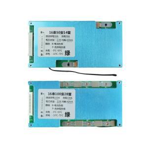 BMS 16S 67.2V 50A 60A 100A 18650 리튬 이온 배터리 충전 보드 Ebike 용 NTC 온도 보호 기능이있는 균형