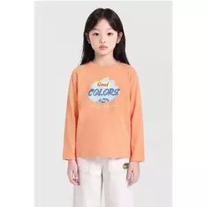[갤러리아] 그래픽 싱글 티셔츠 QATS02641_오렌지