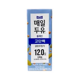 매일두유 고단백 플레인 190mlx12팩x4곽음료 두유 고소한 칼슘 콩음료 식사대용