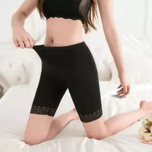 밑단 레이스 봄여름가을겨울 사계절 5부 여성 속바지 3부속바지 심리스3부속바지