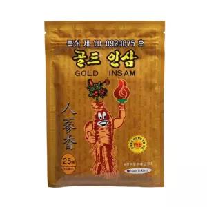 국산 골드 인삼 패드 붙이는 건강 찜질 파스 패치 25매