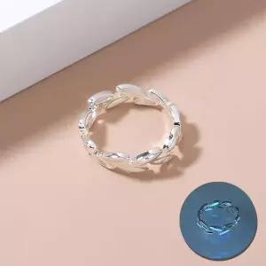 프리사이즈 올리브 빛나는 반지 은