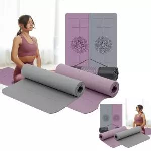 파인테라 운동매트 와이드 TPE 센터라인 8mm 요가매트 헬스장 홈트 매트