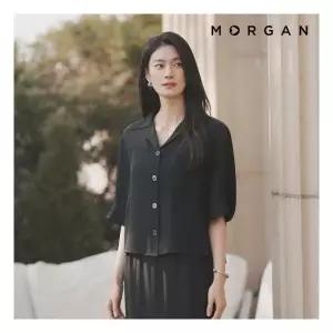 모르간 아세테이트100% 셔츠 런칭 가격 69,900원