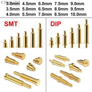10피스 포고 핀 커넥터 배터리 스프링 로드 접촉 SMD DIP PCB 2 3 4 5 6 7 8 9 22mm  프로브