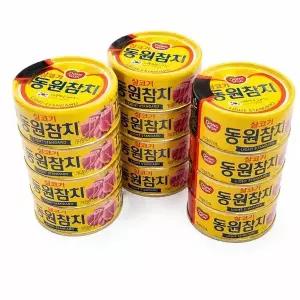 [웰빙창고] 동원 라이트 스탠다드 참치 150g 원터치 12개