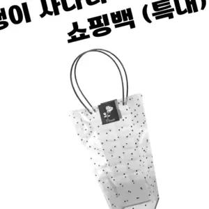 땡땡이 사다리 쇼핑백 특대 투명 쿠키 캔디 꽃 다발 화분 식물 꽃다발 행사 선물 PP 크기별 동해상