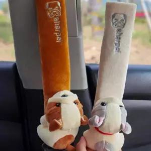 (다올)귀여운 동물 안전벨트커버 차량용품 푹신한 디자인