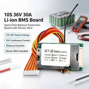 BMS 10S 36V 30A 배터리 충전 보드 PCB 18650 밸런스드 보호 전기 자동차용 이온 셀 밸런서