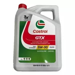캐스트롤 GTX SP C2 C3 5W30 6L 가솔린 디젤 엔진오일 -
