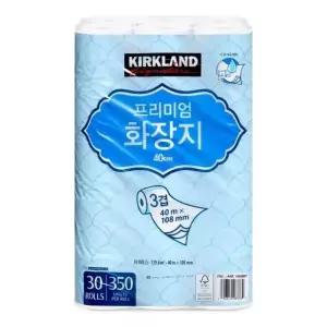 커클랜드 프리미엄 3겹 화장지 40m 30롤 1팩 (30롤)