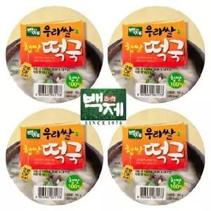 [신세계라이브쇼핑]백제 국내산 쌀로 만든 우리쌀 햅쌀 즉석 떡국 16개