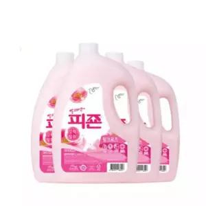 피죤 섬유유연제 3100ml4개 핑크로즈