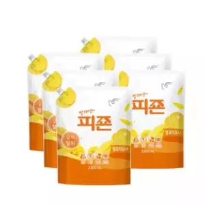 피죤 섬유유연제 리필 2300ml6개 옐로미모사