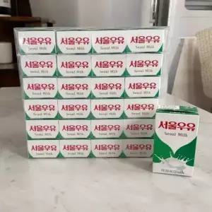 서울우유 멸균우유 200ml x 24팩 흰우유