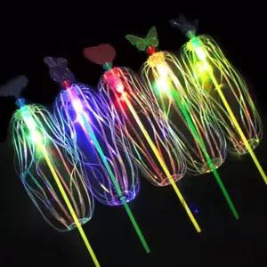 매직 스틱 지팡이 LED 버블 플라워 다채로운 발광 깜빡이는 생일 웨딩 파티 선물