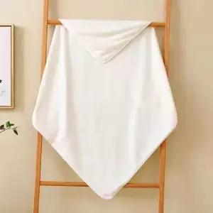 산호 플리스 웨어러블 담요 단색 홈 목욕 타월 부드럽고 편안하며 높은 흡수력 커버