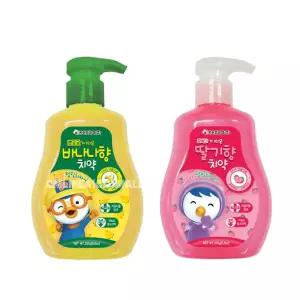 뽀로로 패티 펌핑 치약 250g 1개/유아 어린이 키즈 저불소 바나나 딸기 펌프타입