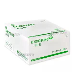수성 접은거즈 10cmX10cmX8P 200매 드레싱 면사 거즈