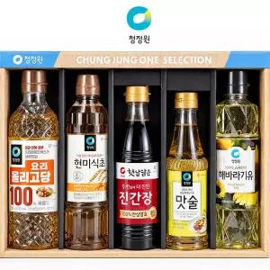 청정원 12호 선물세트/식용유 단체선물 추석 명절 답례품/카놀라유 올리고당 간장