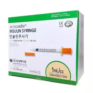 성심 인슐린 주사기 1cc 30G 13mm 100개입