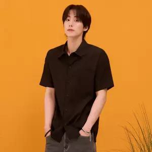 [체이스컬트][본사][2color] M 크링클 반팔 셔츠