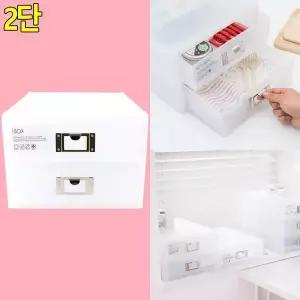 데스크정리함 시스맥스 네오 아이박스 대형 2단 다용도정리함
