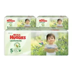 하기스 NEW 2025 네이처메이드 5단계 공용 (밴드형) 34매 3팩 (총 102매)