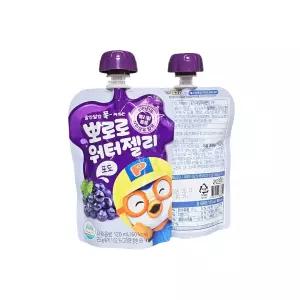 팔도 뽀로로 워터젤리 음료수 포도 어린이 음료 아이들 간식 120ml x 40개