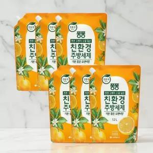 퐁퐁 친환경 주방세제 오렌지 1.2L 6개