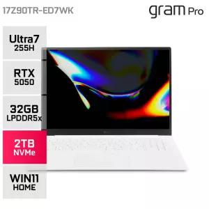그램 프로17 17Z90TR-ED7WK Ultra7 255H RTX5050 144Hz 그램 게이밍 노트북 WIN11 32GB 2TB YO