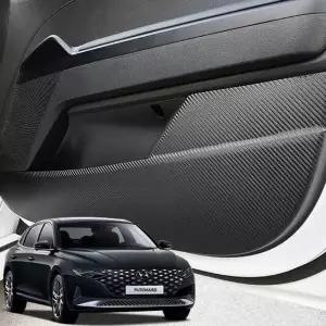 더뉴그랜저 Q7J9U5I2 카본 도어커버 실내 스크래치방지 몰딩