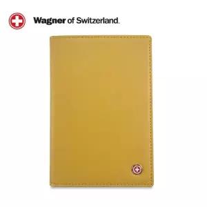 SwissWagner 천연소가죽 여권지갑 (골드옐로우)