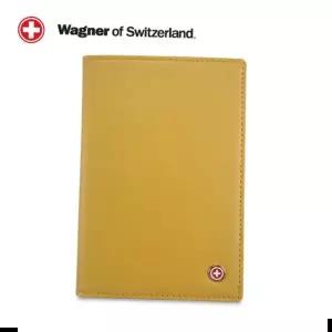 선물지갑 SwissWagner 천연소가죽 여권지갑 (골드옐로우)