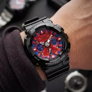 지샥 빅페이스 오토바이크 남성 전자 손목시계 GA-120B-1A