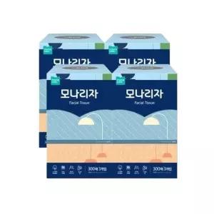 모나리자 아로마향 300매 3입 2+2개 총12개 향기나는 퍼퓸 각티슈 미용티슈