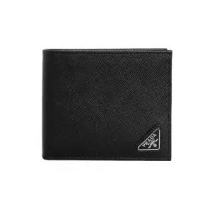 [PRADA] 26FW 사피아노 삼각로고 반지갑 블랙 2MO513 QHH F0002