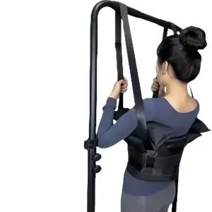 허리견인기 스트레칭 밴드 지지대 견인기 교정기 벨트