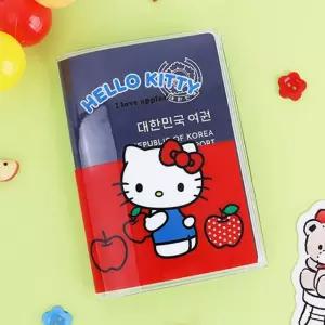 [제이아트]헬로키티 애플 여권케이스여권홀더 여권케이스 패스포트파우치
