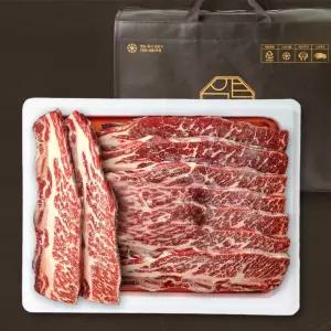 [압구정한우] 프리미엄 LA갈비 선물세트 1.2kg 미국산 초이스 (꽃갈비 678번 손질/구이용) 소고기 설 추석 명절 부모님 생신 감사 선물용