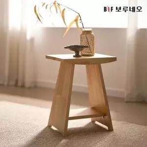 [보루네오하우스]앳홈 위즈 원목 스퀘어 수납 스툴 협탁 DIY