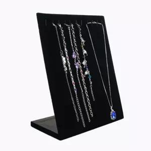 세렌디 벨벳 스탠드 목걸이 진열대 정리대 (블랙)