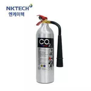 엔케이텍 CO2소화기 2.3kg 은색 알루미늄 이산화탄소