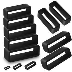 고무 실리콘 시계 밴드 키퍼 홀더 루프 16mm 20mm 스트랩 링 액세서리  2-10PCS