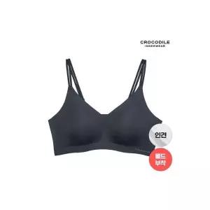 [크로커다일 이너웨어]라이크라 인견쉘론 몰드부착 더블스트랩 브라 1종 CDWBR5N36T