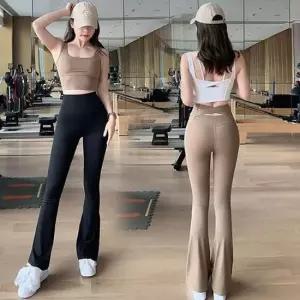무지 필라테스 롱 슬림 바지 글램핏부츠컷팬츠 운동복